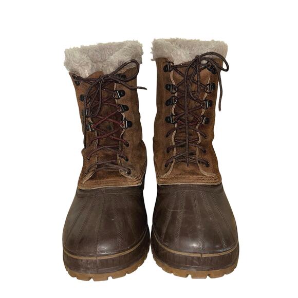 Vintage Sorel Steel Shank Boots Men’s 11 | Made in USA | Brown Duck Winter Boots - Picture 3 of 10